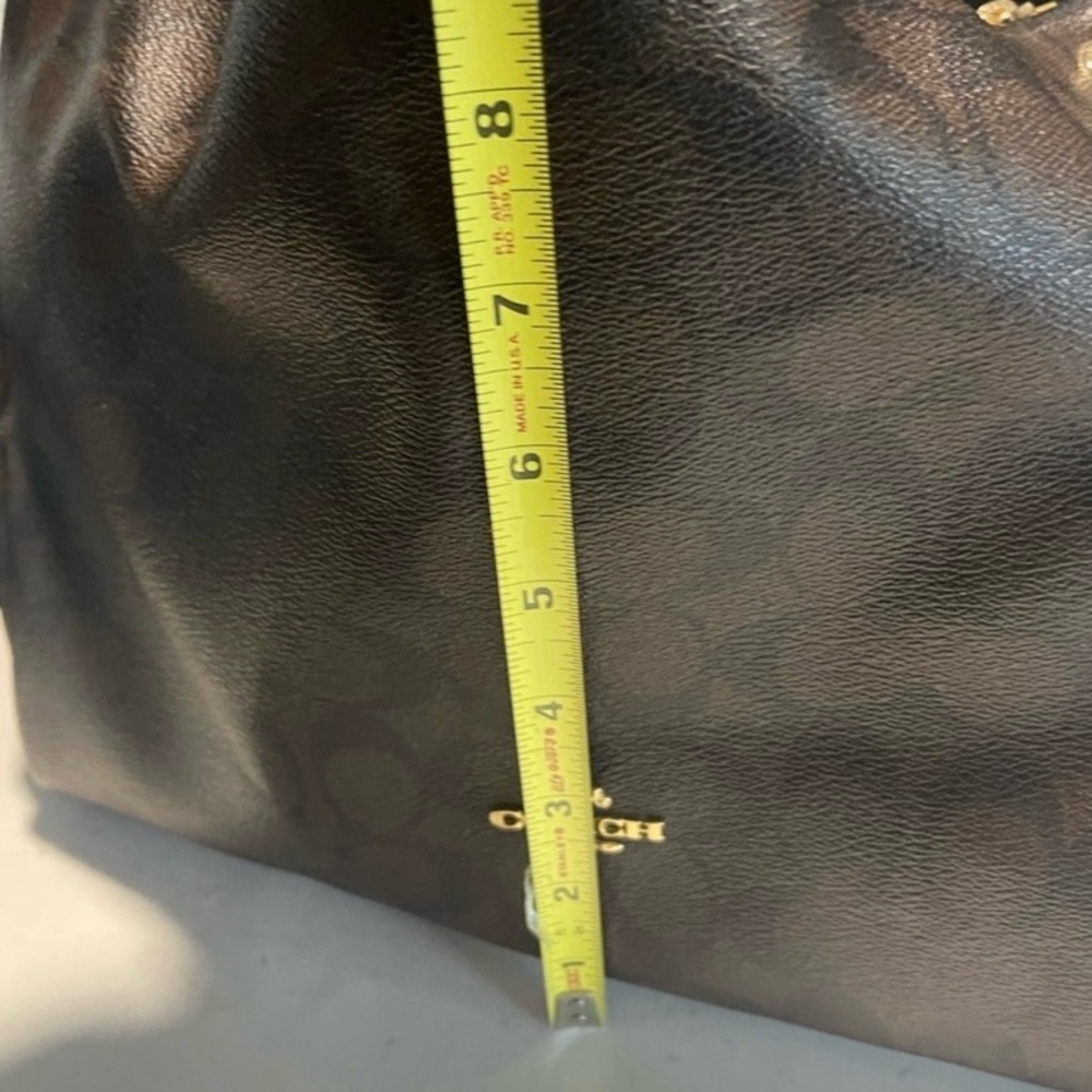 Coach Shoulder hand bag purse Brown & Pink Flawless like NEW Adjustable Strap - Picture 7 of 15